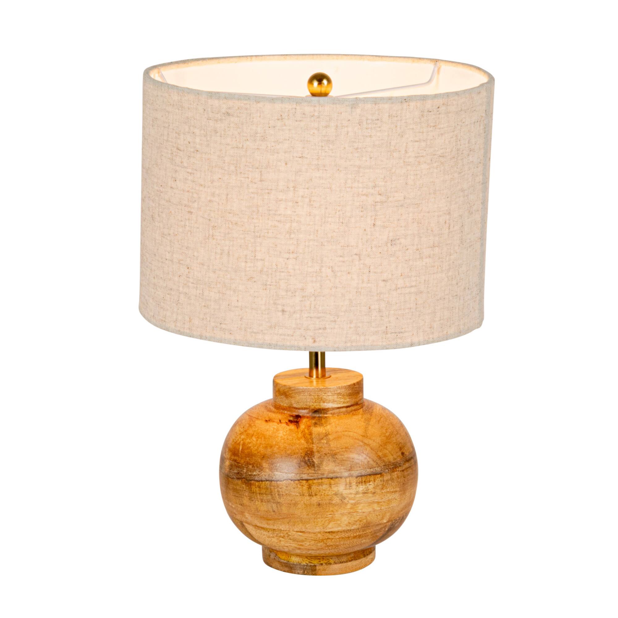 Hello Honey® 14.5" Natural Mango Wood Elegance Table Lamp, 2ct.